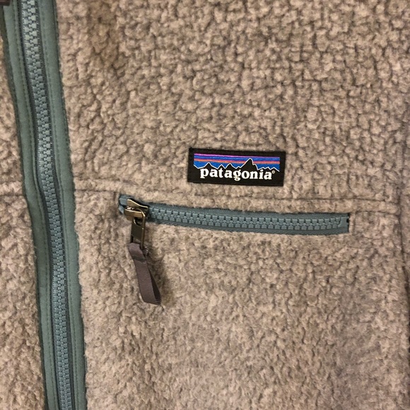 Patagonia Women's Retro Pile Fleece Jacket Salt Gray Medium - Picture 4 of 11